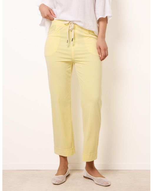 Blue Vanilla Natural Elasticated Waist Trouser With Drawstring
