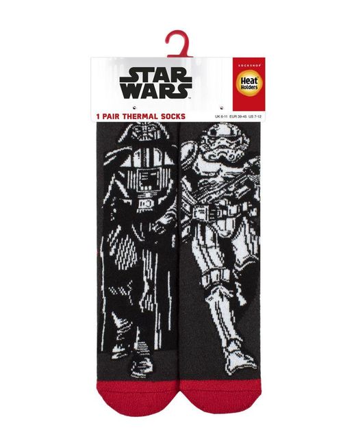 Heat Holders Black Star Wars Socks for men