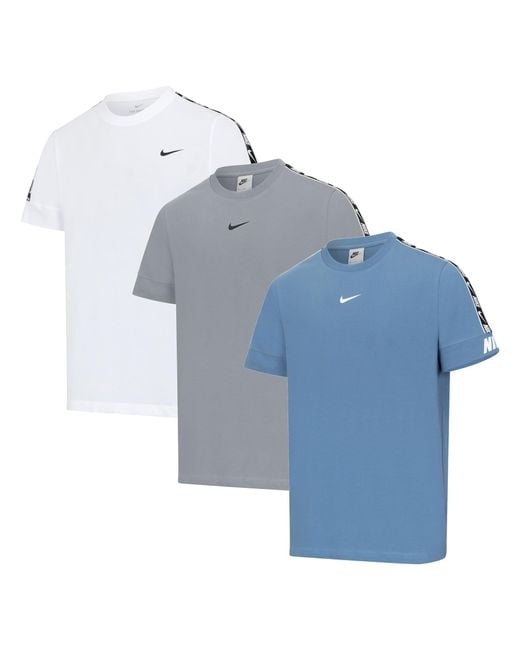 nike repeat t shirt blue