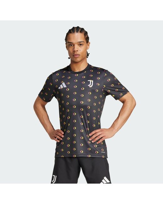 Adidas Originals Black Juventus Pre-Match Jersey for men