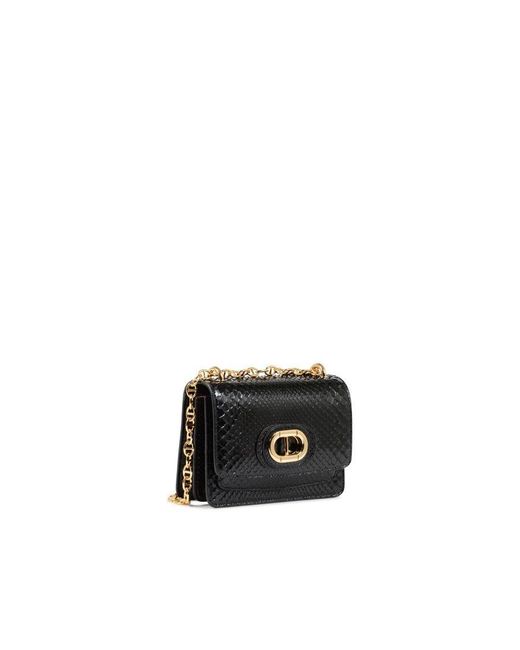 Dee Ocleppo Black Siena Python Small Crossbody