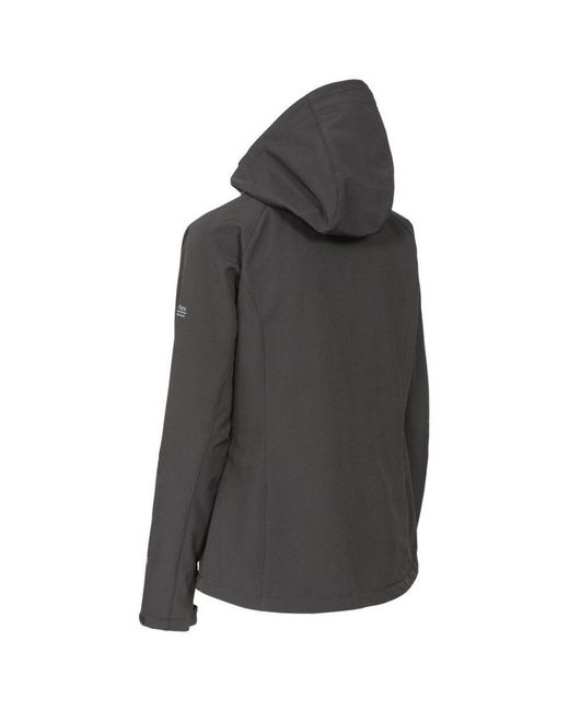 Trespass Black Ladies Bela Ii Waterproof Softshell Jacket