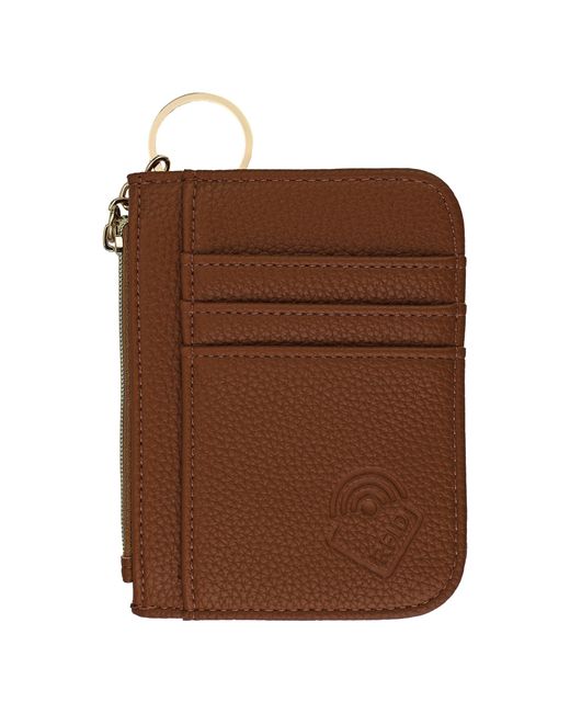 Black Moon Brown Ladies Faux Leather Card Holder Slim Wallet Multiple Slots Compact Design