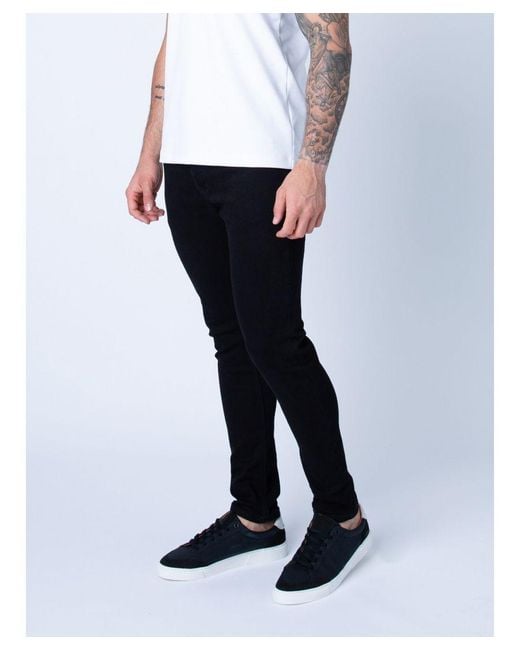 Luke 1977 Black Vac Slim Fit Jeans Denim for men