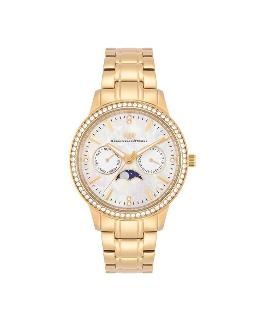 Rhodenwald & Söhne Metallic Stainless Steel Watch 38,0Mm