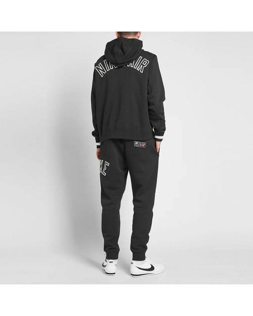 Nike Black Air Full Zip Fleece Varsity Tracksuit for men