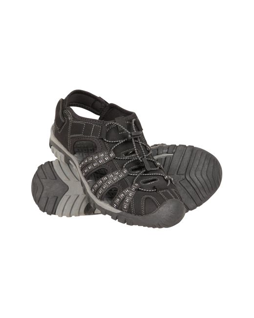 Mountain Warehouse Black 'Trek' Shandal Eva Midsole Slip On Summer Beach Sandals