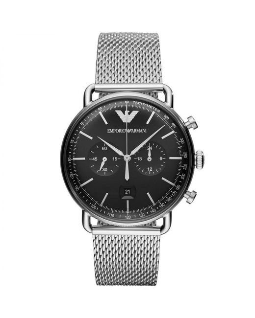 Emporio Armani Gray Horloge Ar11104 Stainless Steel (Archived) for men