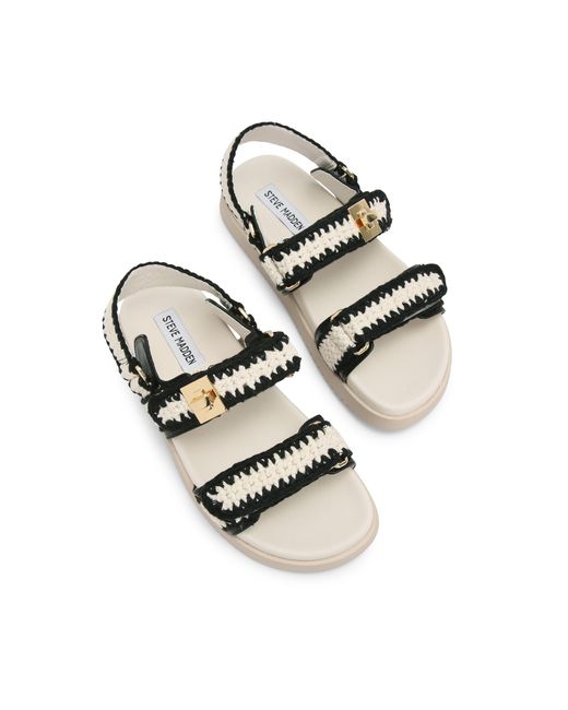Steve Madden White Mona Sandals