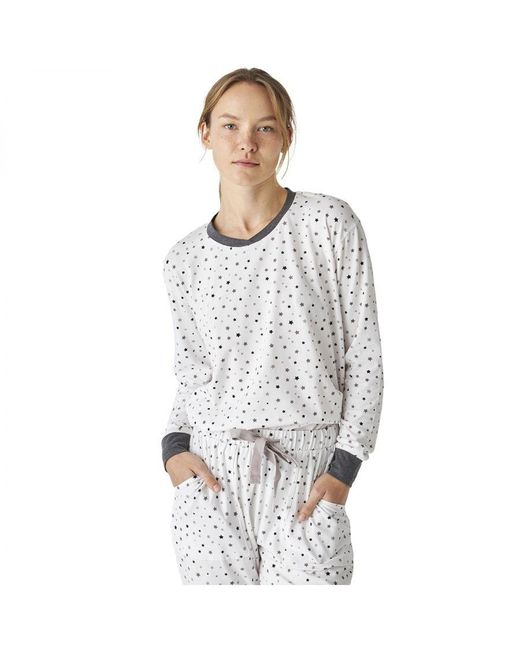 J&j Brothers Gray Jjbep1501 Long Sleeve Cotton Pajamas