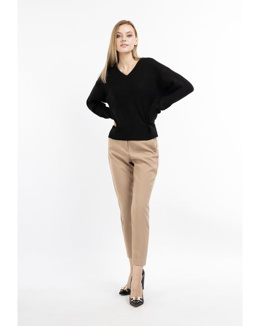 Dreimaster Black Strick Pullover Damen