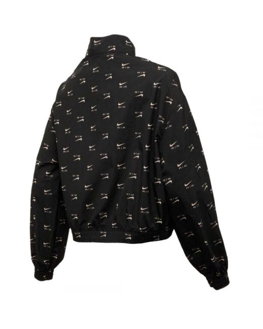 Nike Black All-Over Logo Thin Jacket