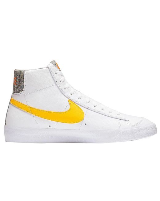 Nike White Blazer Mid 77 Trainers Leather (Archived) for men