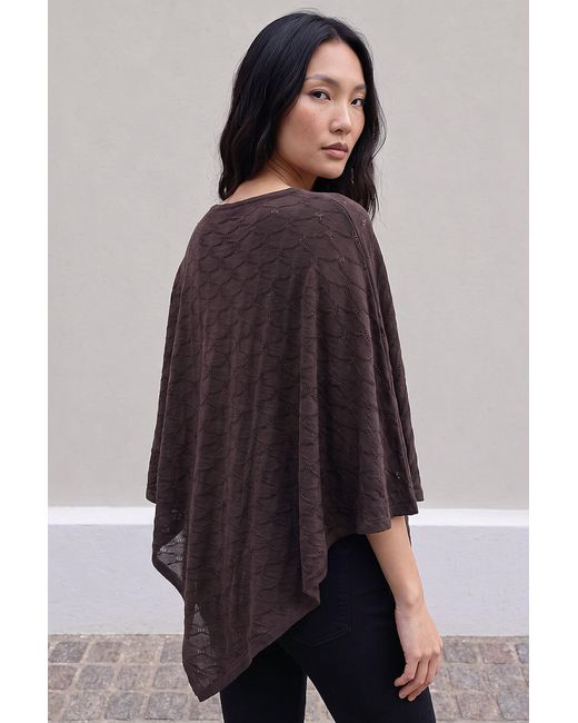 Roman Purple Textured Cape Top