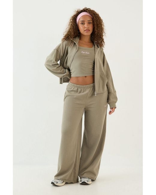 DSGN Studio Natural Lightweight Zip Through Hoodie