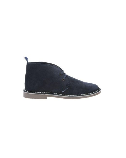Ben Sherman Blue Hunt Boots Suede for men