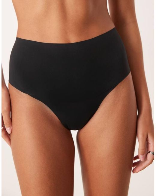 Spanx Black Supersmooth Undietectable Tanga Brief