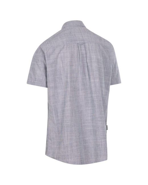 Trespass Purple Basham Woven Shirt (Dark Peacock) for men