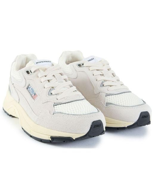 Autry White Hyperway Low Trainers