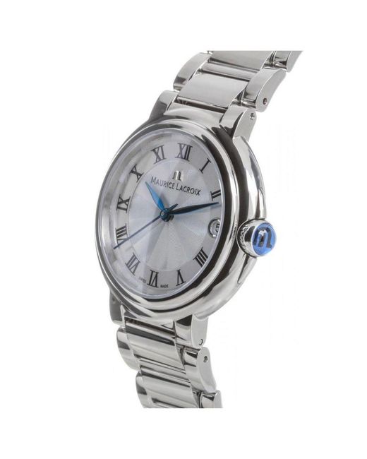 Maurice Lacroix Fiaba Dames Horloge Zilverkleurig Fa1004-ss002-110-1 in het Gray