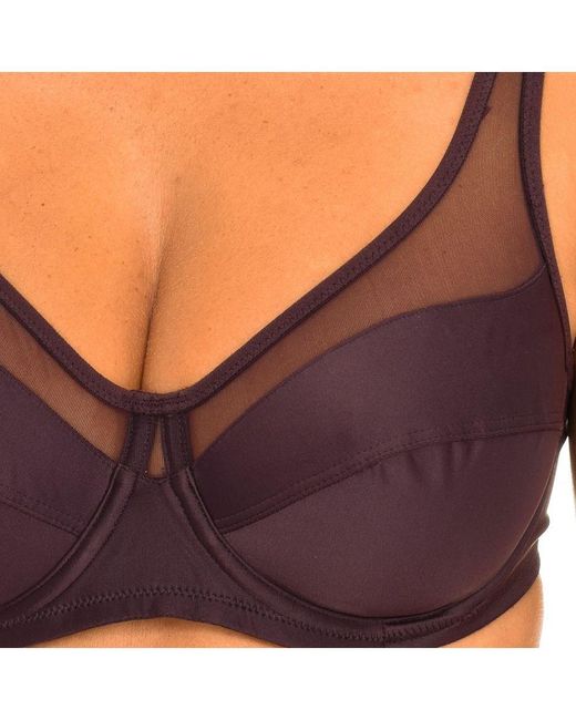 Dim Blue Generous Bra With Underwire Cups Without Foam D3983