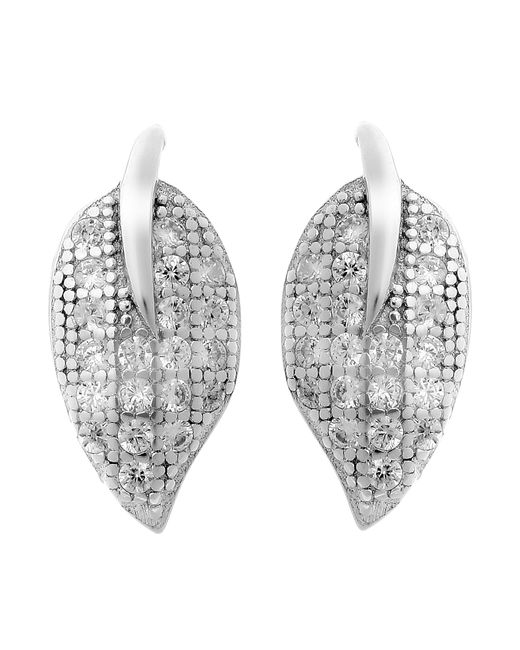 Orphelia Metallic 'Ruth' 925 Sterling Stud Earrings