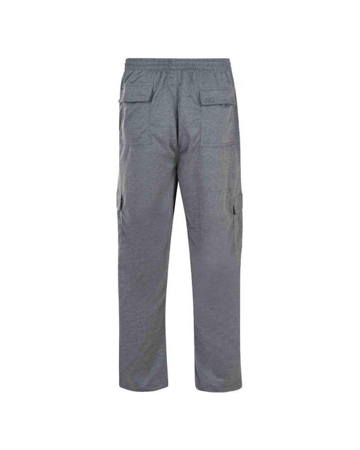 KAM Jeanswear Gray Kam Lightweight Cargo Trousers Big & Tall for men