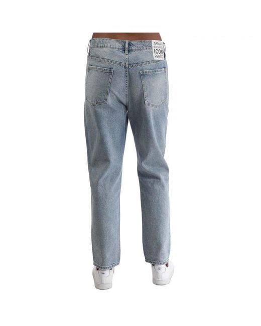 ARMANI EXCHANGE Blue Carrot-Fit Denim Jeans