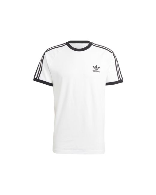 Adidas White 3-Stripes Tee for men