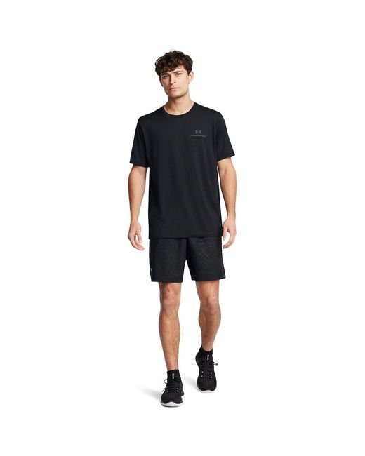 Under Armour Black Woven Fitness Bermuda Shorts With Elasticated Waistband for men