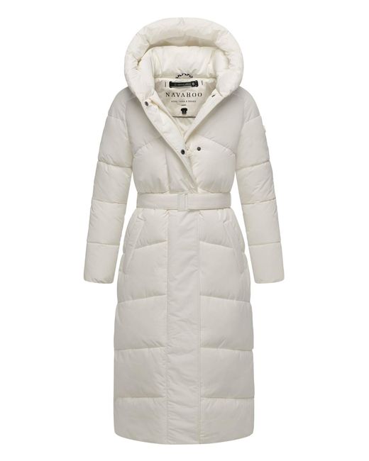 Navahoo Eisblick Gewatteerde Jas – Elegant, Warm & Functioneel in het Gray