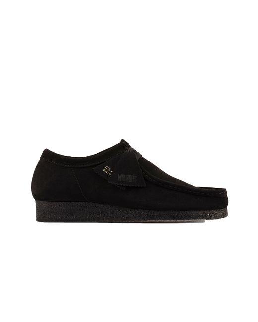 Clarks Black Wallabee Shoe Suede Leather for men