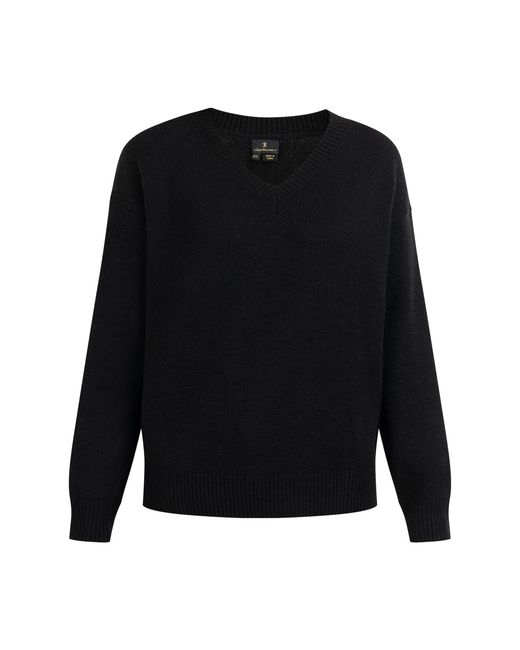 Dreimaster Black Strick Pullover Damen