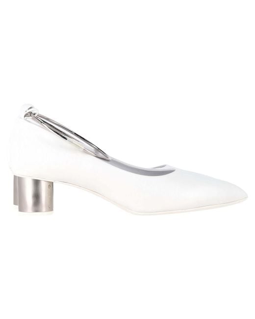 Jil Sander White Alima Pumps