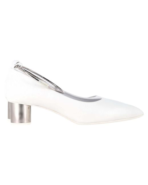 Jil Sander White Alima Pumps