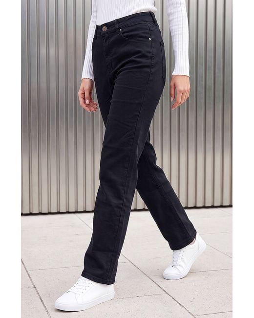 Roman Blue Straight Leg Stretch Jeans