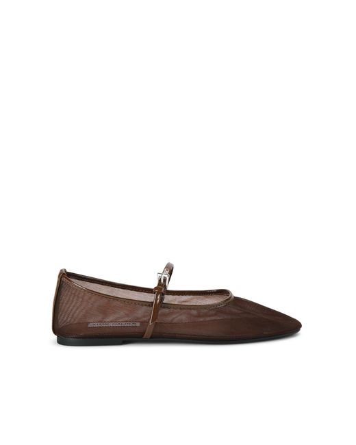 Steve Madden Brown Mash Dark Ballet Flats Fabric