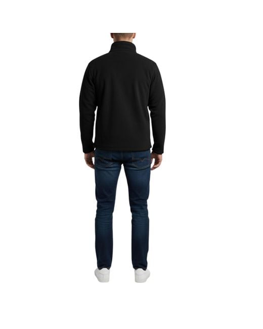 Other Black F&F Fleece Jacket Full Zip Sherpa Long Sleeve Lightweight Sweat for men