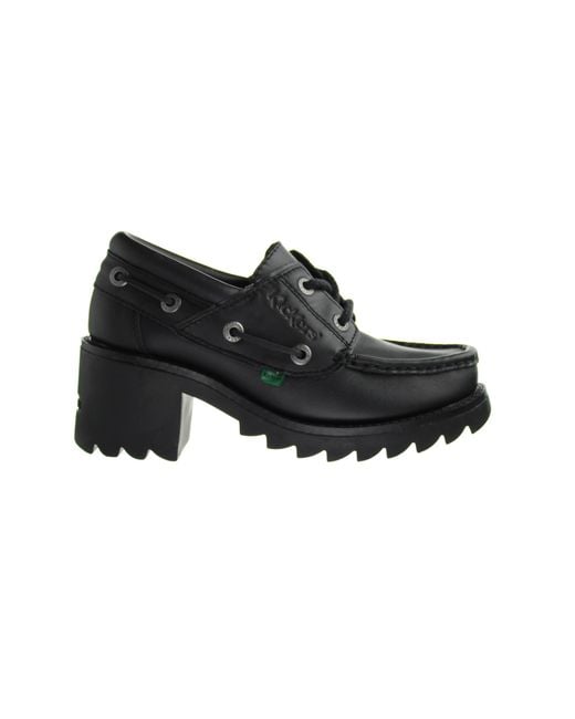Kickers Black Klio Boots Leather (Archived)