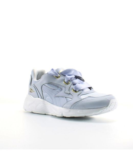 PUMA Blue Prevail Hearts Synthetic Ribbon Lace Up Trainers 365649 03