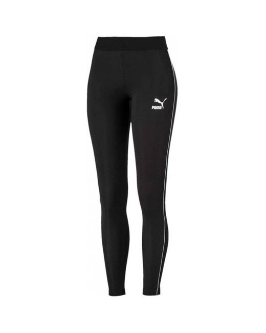 PUMA Black Classics Rib Leggings Casual Tight