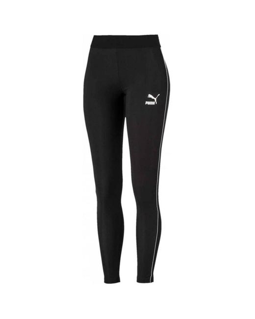 PUMA Black Classics Rib Leggings Casual Tight