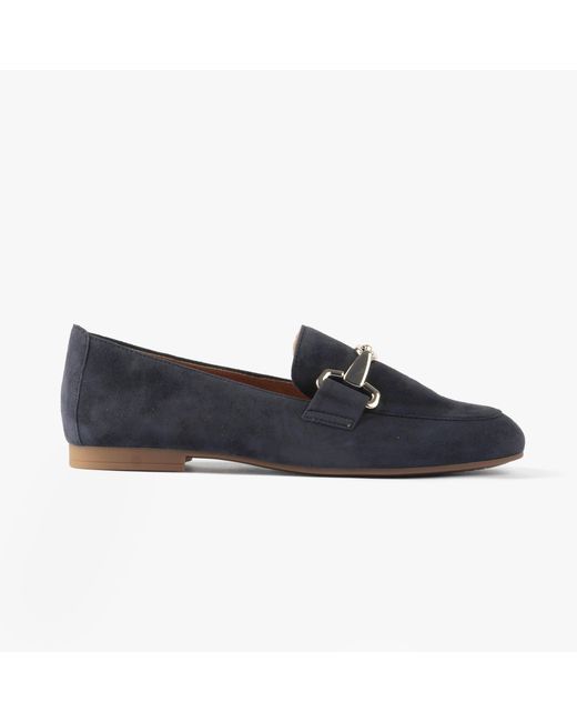 Gabor Blue Jangle Shoes Dark Leather