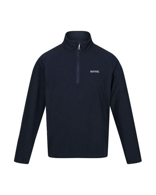 Regatta Blue Quarter Zip Fleece Top for men