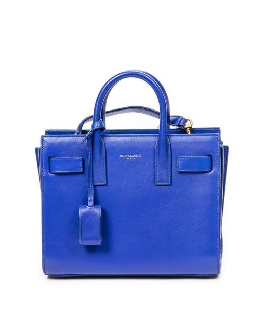 Saint Laurent Blue Nano Sac De Jour Shoulder Bag