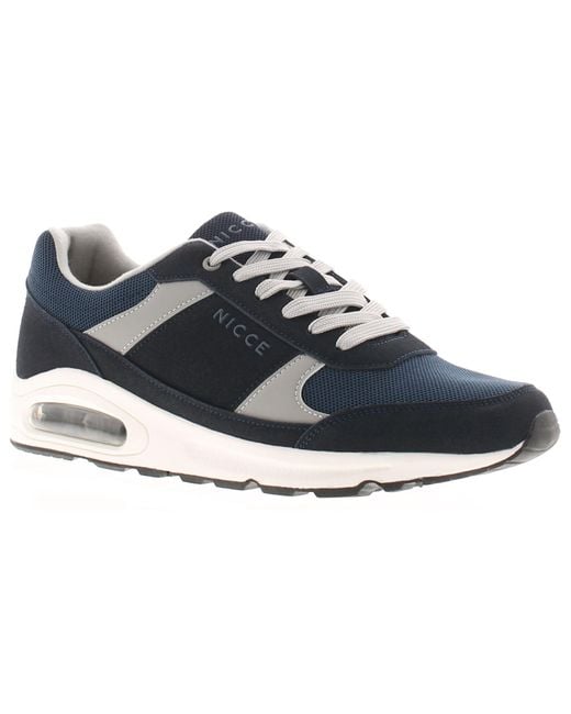 Nicce London Black Running Trainers Pavani Lace Up for men
