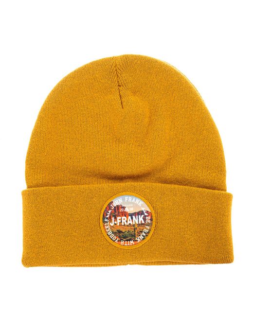 John Frank Yellow Hemmed Hat Jfbn18W01-Mostaza for men