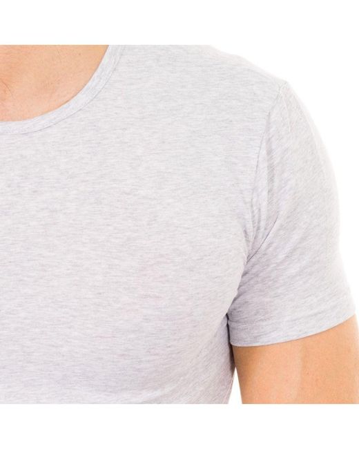 Replay White Short Sleeve Round Neck T-Shirt M389001 for men