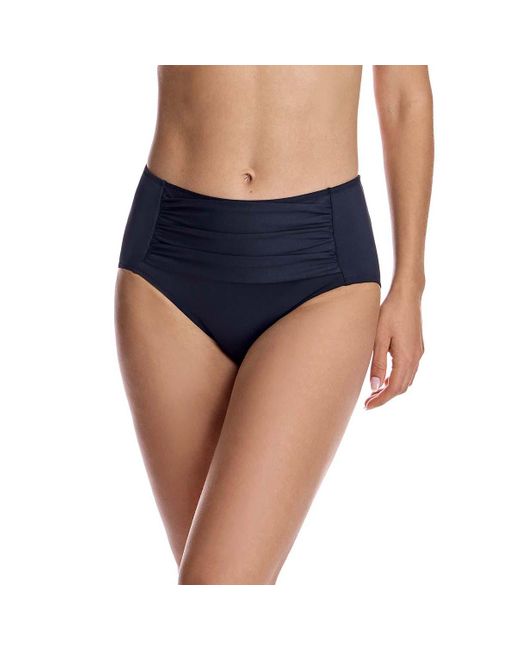Ory Blue High Waisted Bikini Bottom W251359