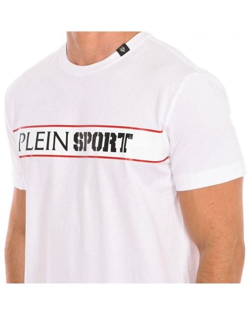 Philipp Plein White Tips405 Short Sleeve T-Shirt for men
